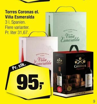 Torres Coronas el. Viña Esmeralda