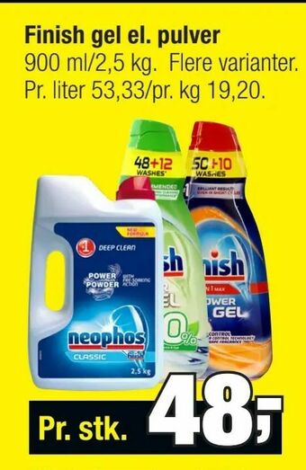 Calle Finish gel el. pulver tilbud