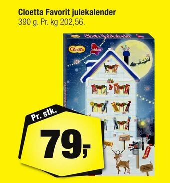 Calle Cloetta Favorit julekalender tilbud