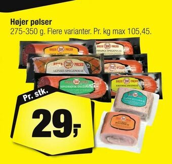 Calle Højer pølser tilbud