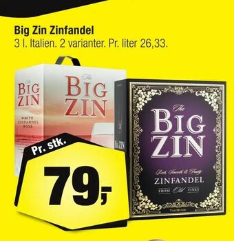 Calle Big Zin Zinfandel tilbud