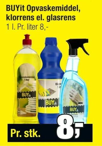BUYit Opvaskemiddel, klorrens el. glasrens