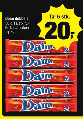Calle Daim dobbelt tilbud