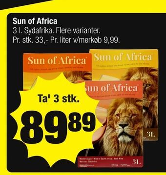 Calle Sun of Africa tilbud