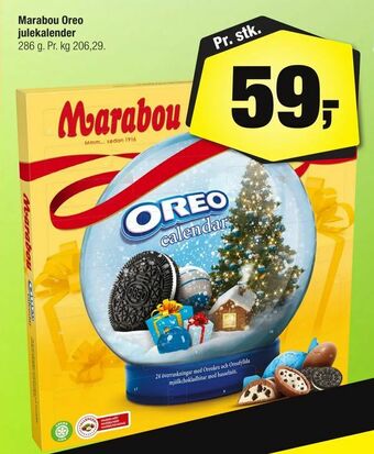 Calle Marabou Oreo julekalender tilbud