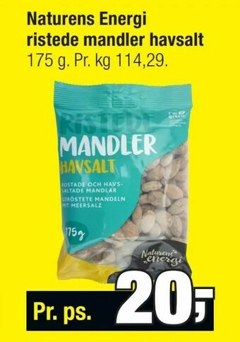 Calle Naturens Energi ristede mandler havsalt tilbud