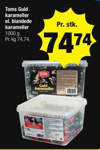 Calle Toms Guld karameller el. blandede karameller tilbud