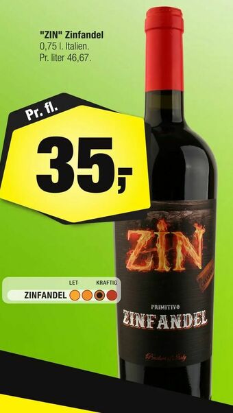 Calle "ZIN" Zinfandel tilbud