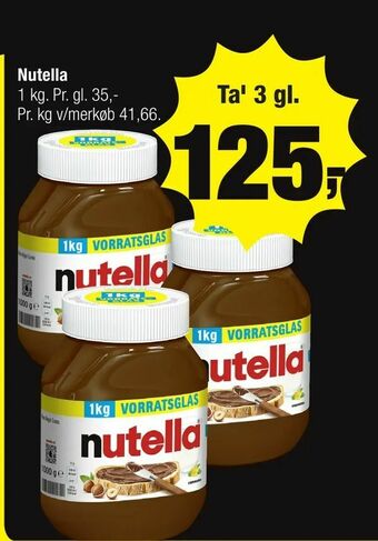 Calle Nutella tilbud
