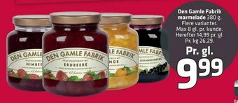 Fleggaard Den Gamle Fabrik marmelade tilbud