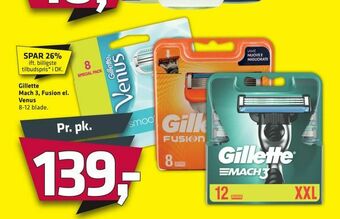 Fleggaard Gillette Mach 3, Fusion el. Venus tilbud