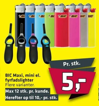 Fleggaard BIC Maxi, mini el. fyrfadslighter tilbud