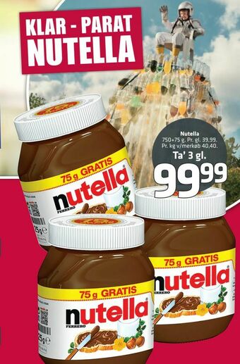 Fleggaard Nutella tilbud