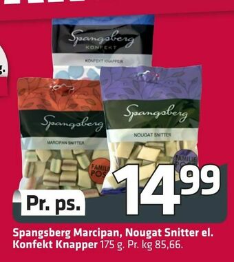 Fleggaard Spangsberg Marcipan, Nougat Snitter el. Konfekt Knapper tilbud