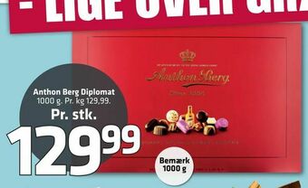 Fleggaard Anthon Berg Diplomat tilbud