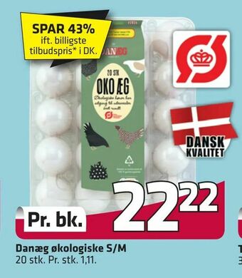 Fleggaard Danæg økologiske S/M tilbud
