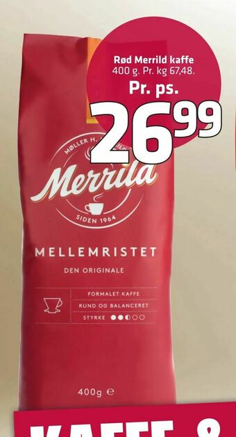 Fleggaard Rød Merrild kaffe tilbud