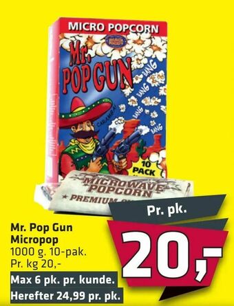 Fleggaard Mr. Pop Gun Micropop tilbud