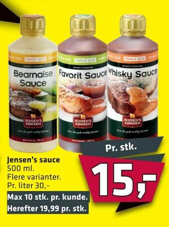 Fleggaard Jensen's sauce tilbud