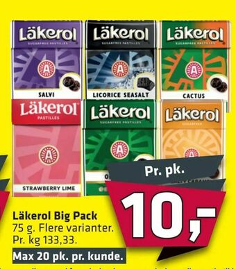 Fleggaard Läkerol Big Pack tilbud