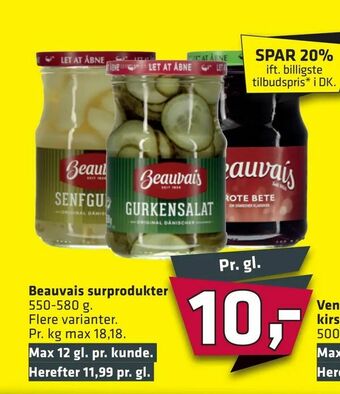 Fleggaard Beauvais surprodukter tilbud