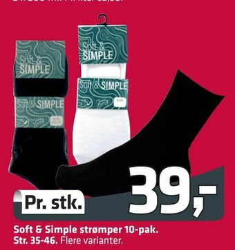 Fleggaard Soft & Simple strømper 10-pak tilbud
