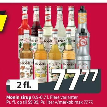 Fleggaard Monin sirup tilbud