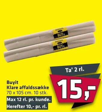 Fleggaard Buyit Klare affaldssække tilbud