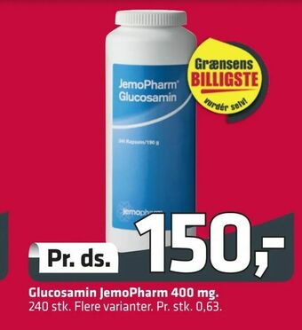 Fleggaard Glucosamin JemoPharm 400 mg tilbud