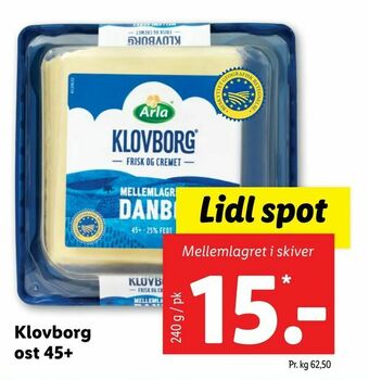 Klovborg ost 45+