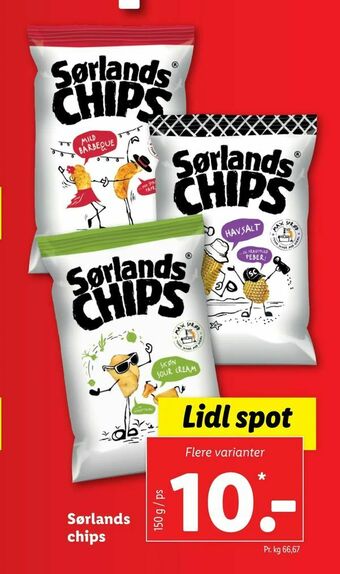 Let-Køb Sørlands chips tilbud