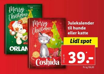 Let-Køb Julekalender til hunde eller katte tilbud