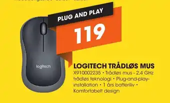 Expert LOGITECH TRÅDLØS MUS tilbud