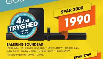 Expert SAMSUNG SOUNDBAR tilbud