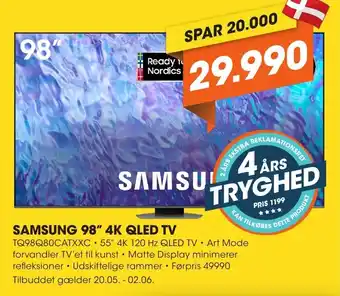 Expert SAMSUNG 98" 4K QLED TV tilbud
