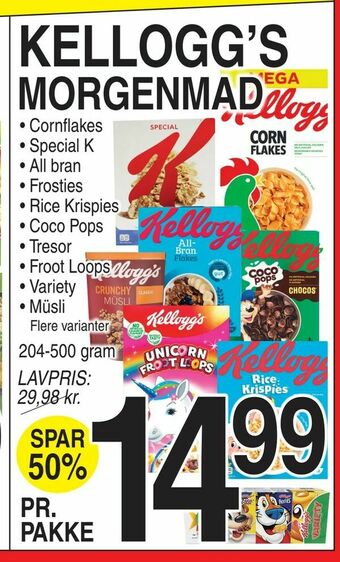 ABC Lavpris Kellogg's tilbud
