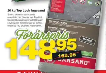 Bauhaus 20 kg Top Lock fugesand tilbud