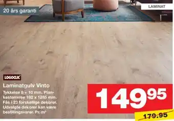 Bauhaus Laminatgulv Vinto tilbud
