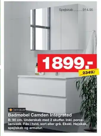 Bauhaus Badmøbel Camden Integrated tilbud