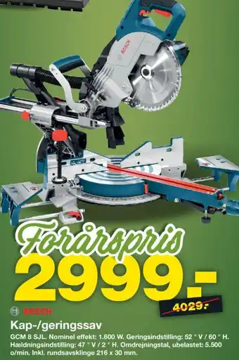 Bauhaus BOSCH Kap-/geringssav tilbud