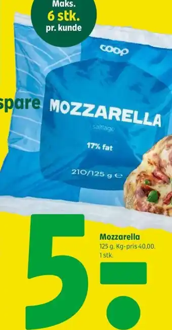 Coop 365 Mozzarella tilbud