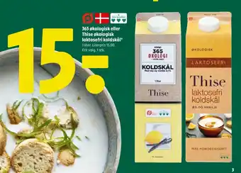 Coop 365 365 økologisk eller Thise økologisk laktosefri koldskål* tilbud