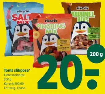 Coop 365 Toms slikpose* tilbud