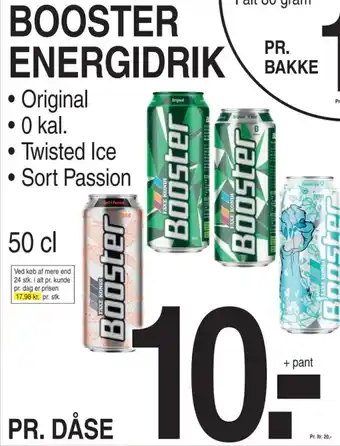 ABC Lavpris BOOSTER ENERGIDRIK tilbud