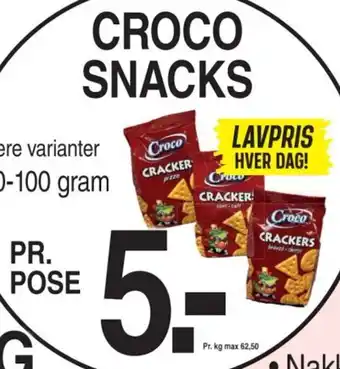 ABC Lavpris CROCO SNACKS tilbud