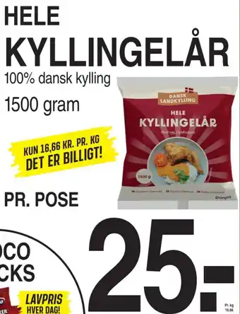 HELE KYLLINGELÅR