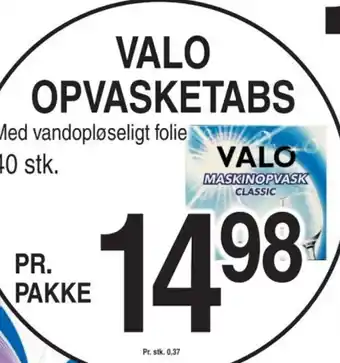 ABC Lavpris VALO OPVASKETABS tilbud