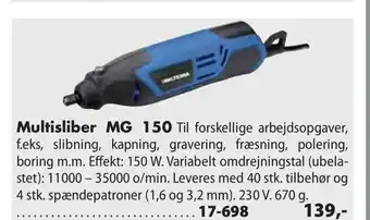 Biltema Multisliber MG 150 tilbud