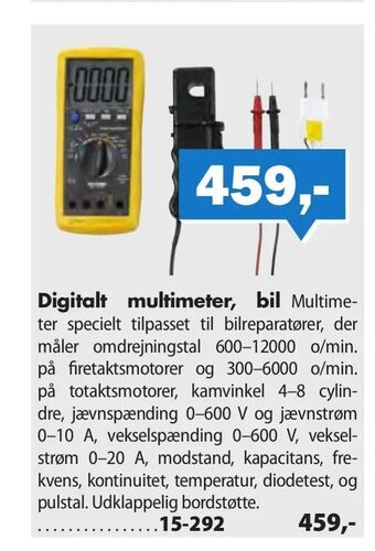 Biltema Digitalt multimeter, bil tilbud
