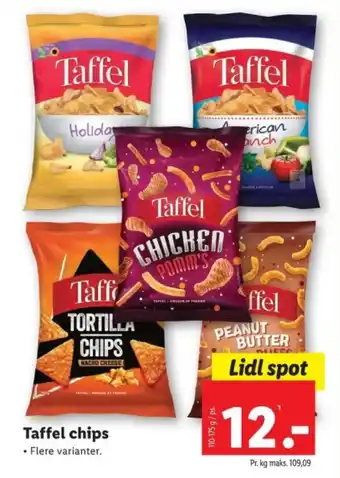 Lidl Taffel chips tilbud